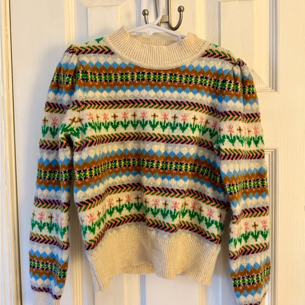 Kids Colorful Crew Ski Sweater